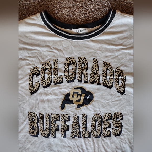 47 Brand Women's Colorado Buffaloes Sandstone T-shirt NWT - Picture 2 of 9